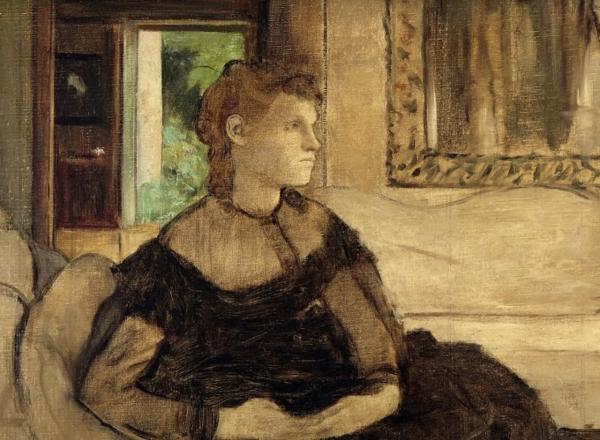 unfinished portrait of woman