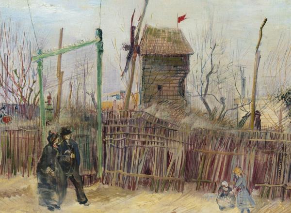Vincent Van Gogh, Scène de rue à Montmartre, 1887. 