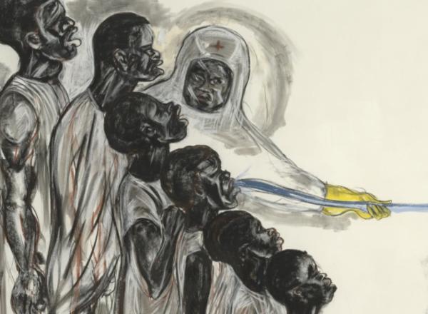 Left panel detail white power gin