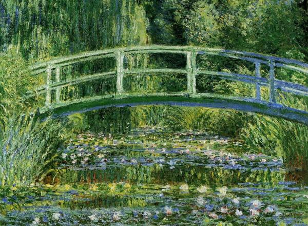 Claude Monet, Water Lilies and the Japanese bridge, 1897-99.