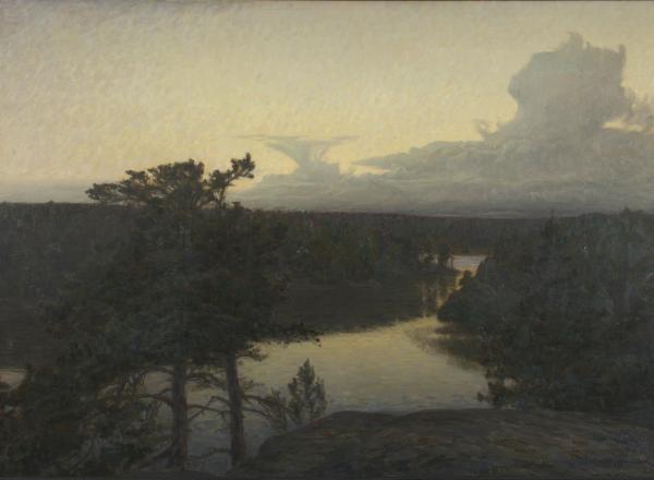 Prins Eugene (Swedish, 1865–1947). Clear Night after the Rain, 1904. Oil on canvas. 39 3/8 x 63 inches (100 x 160 cm). Prins Eugens Waldemarsudde, Stockholm. Photo: Lars Engelhardt, Prins Eugens Waldemarsudde.