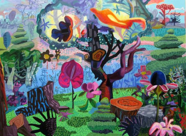 JoAnne Carson, Wishful Thinking, 2019. Acrylic on canvas.