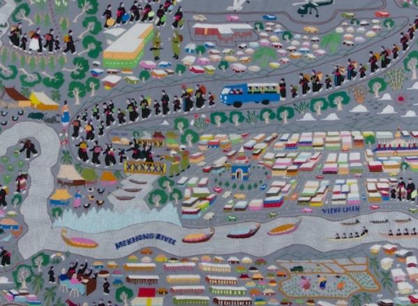 Zoua Vang Lor, Story Cloth, 1985-89.