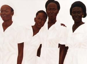 Barkley L. Hendricks Lagos Ladies (Gbemi, Bisi, Niki, Christy) 1978 (Detail)