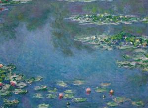 Claude Monet, Water Lilies, 1906. Art Institute of Chicago. No horizon feautred in this one