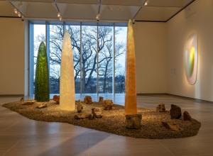 Gisela Colón: Radiant Earth installation image at The Bruce Museum, 2026.