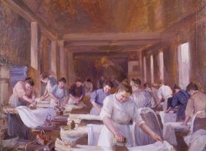 Acme Laundry in Cincinnati, c. 1911. Caroline Augusta Lord (1860 - 1927). Oil on canvas. 