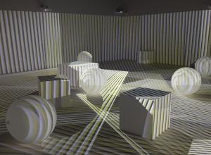 Carlos Cruz-Diez, Chromointerferent Environment, 1974 – 2018_. © Carlos Cruz-Diez Bridgeman Images © 2023 Andrea Rossett