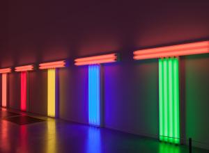 Dan Flavin, Untitled (to Don Judd, Colorist) 1–5 (1987), Tate Modern, London, UK