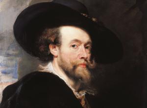 Peter Paul Rubens, detail of Portrait of the Artist, 1623. Oil on panel. The Royal Collection.