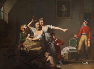 Hilaire Le Dru French, 1769-1840 Indigence and Honor 1804 Oil on canvas 212 × 280 cm (83 1/2 × 110 1/4 in.) The Horvitz Collection, Wilmington Obj: 273753