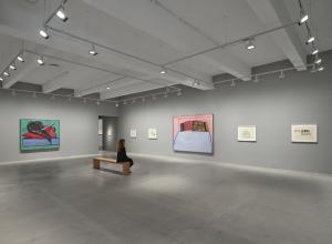 Installation view, Life With P. Philip Guston: Paintings and Drawings 1964-1978, Hauser & Wirth New York,18th Street.