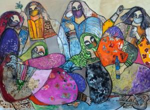 Corona Quarantine by Omani artist Alia Al Farsi. Image: Courtesy of Alia Al Farsi.