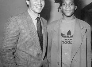 Larry Gagosian and Jean-Michel Basquiat, New York, 1983, Courtesy Gagosian Gallery