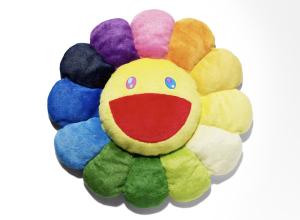 Still of plush smiling flower from the video The Hysteria of This Flower Explained | Behind The HYPE: Murakami’s Flowers