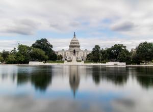 United States Capitol and reflecting pool. Source.