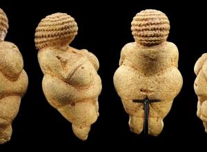 Venus of Willendorf as shown at the Naturhistorisches Museum in Vienna, Austria, in January 2020.