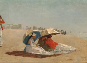 East Hampton Beach, Long Island (1874) by Winslow Homer