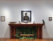 Installation view, Magritte and Les Lalanne: In The Mind's Garden, Di Donna Galleries (New York) in collaboration with Ben Brown Fine Arts (London). 