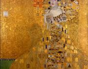Gustav Klimt, Portrait of Adele Bloch-Bauer I, 1907. Oil, silver, and gold on canvas, 138 cm x 138 cm (54 in x 54 in), Neue Galerie, New York City, New York.