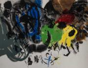 Friedel Dzubas German/American, 1915-1994 Baudelaire, 1959 Signed and dated Dzubas '59 and inscribed as titled on the reverse Acrylic on canvas 63 x 91 inches (160 x 231 cm)