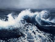  SURGING, 2025, Oil on Canvas, 57 x 104 in.