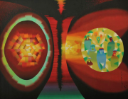 André Cadere (Romania), Untitled, 1967. Oil on canvas. 65 x 81 cm (25.59 x 31.88 in).