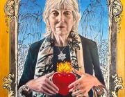 Audrey Flack, Self Portrait with Flaming Heart, 2022. 