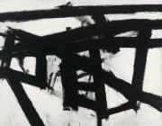 Franz Kline, Mahoning, 1956. Oil and paper on canvas, 80 3/8 × 100 1/2in. (204.2 × 255.3 cm), Whitney Museum of American Art, New York. https://whitney.org/collection/works/1997