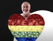 Damien Hirst with heart