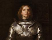 John Everett Millais, detail of Joan of Arc, 1865. Oil on canvas 32.2  x 24.4 in. (82 x 62 cm).