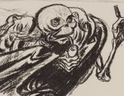 Ernst Barlach (1870-1938), Wandering Death, 1923. Lithograph.