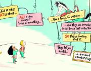 A page from Dr. Seuss’s Horse Museum, illustrated by Andrew Joyner.