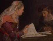 Aert de Gelder, Esther and Mordecai, circa 1685, oil on canvas, 23 1/2 × 56 1/2 in., Rhode Island School of Design Museum, Providence, Museum Appropriation Fund, 17.138