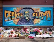 The George Floyd Memorial outside Cup Foods at Chicago Ave and E 38th St in Minneapolis, Minnesota