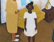 Henry Taylor, the dress, ain't me, 2011. Acrylic on canvas, 84 1/4 × 72 in. (214 × 182.9 cm). Private collection; courtesy Irena Hochman Fine Art Ltd. © Henry Taylor. Courtesy the artist and Hauser & Wirth. Photograph by Serge Hasenböhler