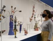 Installation view of Sophie Taeuber-Arp.