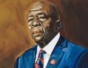 Jerrell Gibbs. I Only Have A Minute, 60 Seconds In It… Portrait of the Honorable Elijah Cummings. 2021.  Courtesy of Jerrell Gibbs and Mariane Ibrahim