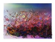 Zhuang Hong Yi, Journey, 2020. Fine rice paper and acrylic on canvas.