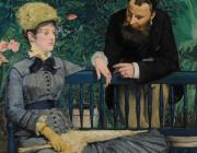 Édouard Manet. In the Conservatory, about 1877–79.