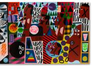 Nina Chanel Abney (American, born 1982), Untitled (FUCKT*E*OP), 2014