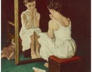 Norman Rockwell (American, 1894-1978), Girl at Mirror, The Saturday Evening Post cover study, 1954