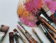 brushes and palette 