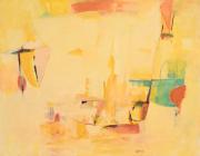 Louis Ribak, “Canyon” c. 1950s, oil on masonite, 48 x 60 inches