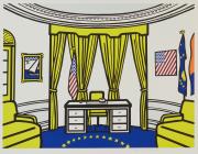 Roy Lichtenstein pop art print of the Oval Office
