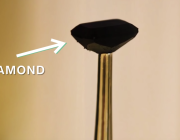 black diamond close up shot