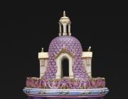 Sèvres Manufactory (French, 1740–present), Covered vase in the form of a tower, ca. 1762. Soft-paste porcelain 20 1/2 x 9 x 9 in. (52.1 x 22.9 x 22.9 cm.)The Huntington Library, Art Museum, and Botanical Gardens, San Marino, CA, The Arabella D. Huntington Memorial Art Collection.