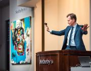 A live auction at Sotheby’s. Wikipedia.