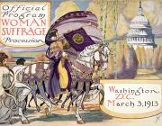 Benjamin Moran Dale, Cover of program for the National American Women's Suffrage Association procession, 1913. Rare Book and Special Collections Division, DC.