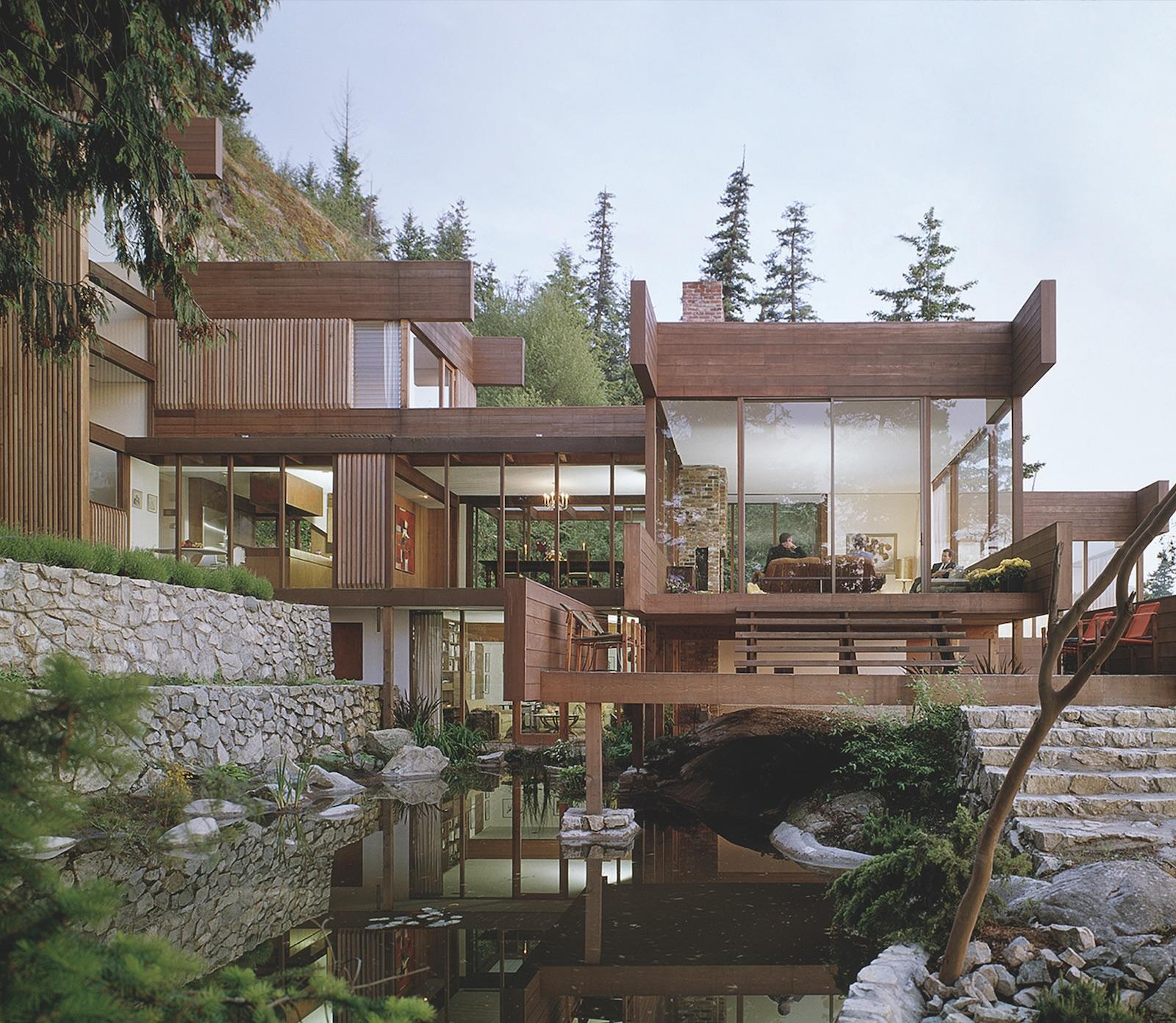 Graham House, 1962, West Vancouver, British Columbia, Canada, Arthur Erickson. Picture credit: Ezra Stoller/Esto, Courtesy F2 Architecture